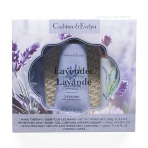 BNIB, CRABTREE & EVELYN 4-PIECE LAVENDAR ESSENTIALS SET